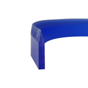 TIRA DE POLIURETANO AZUL CHANFRADO V 30X5MM 80SH